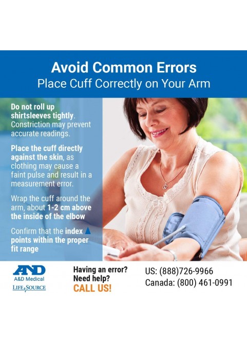 LifeSource Upper Arm Blood Pressure Monitor with Extra Large Cuff (789AC)